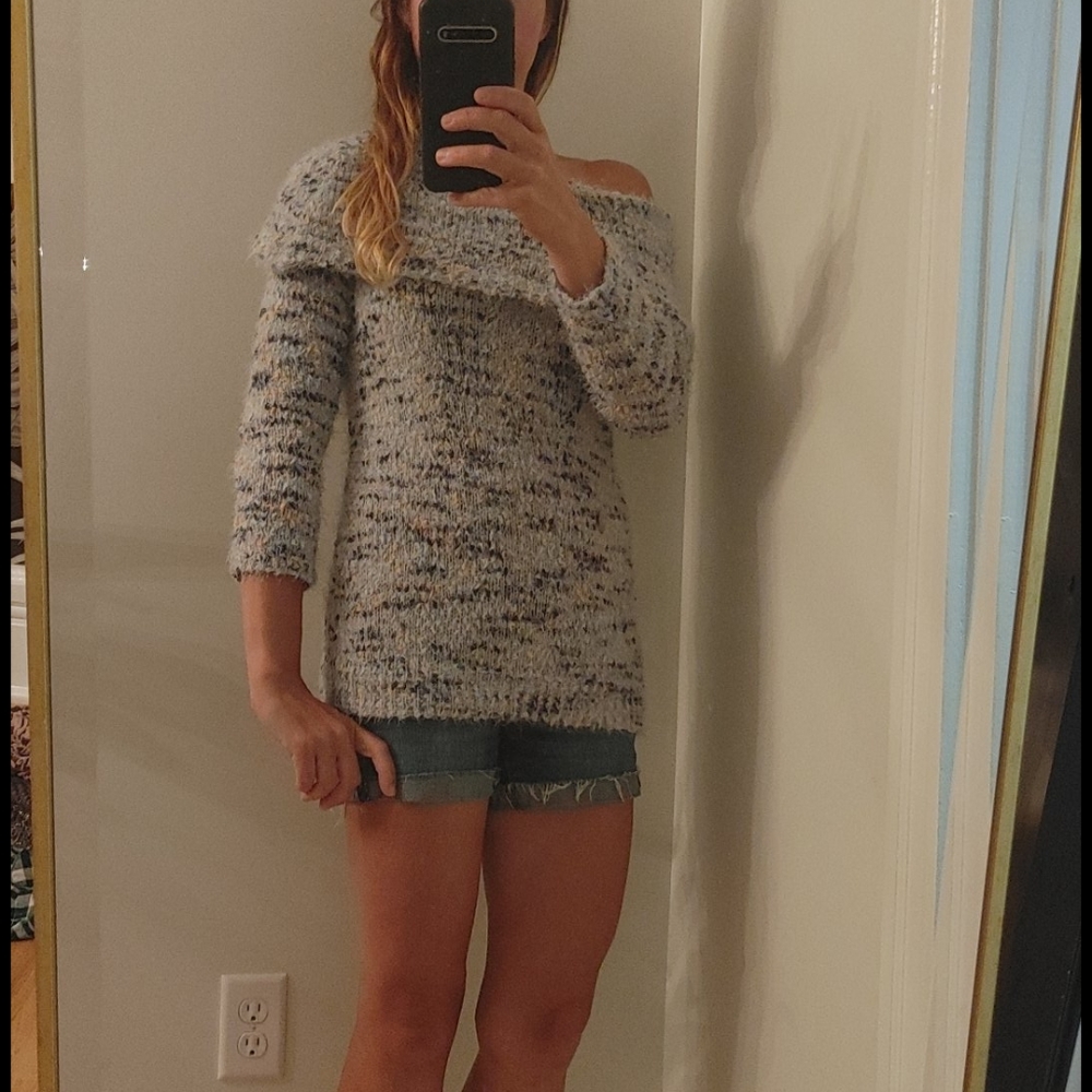 Lauren Conrad off-the-shoulder sweater